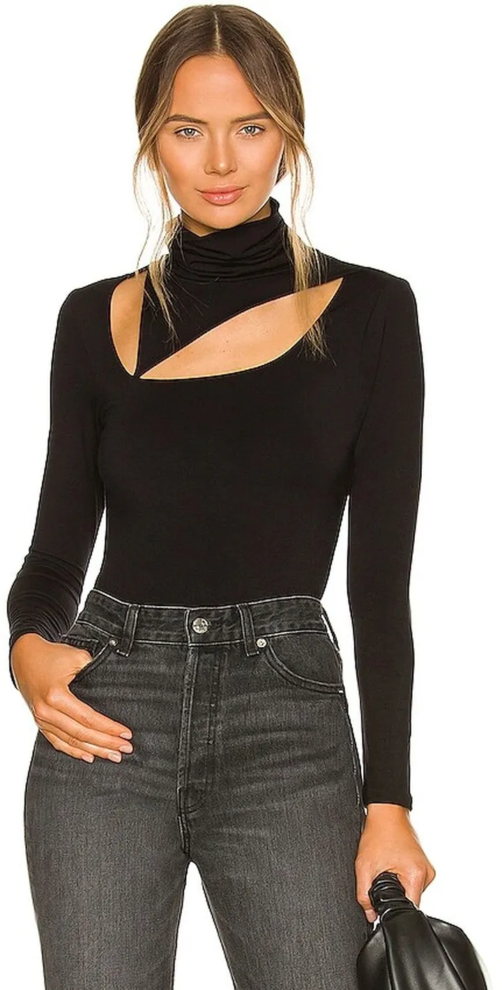 Cutout Turtleneck Top
