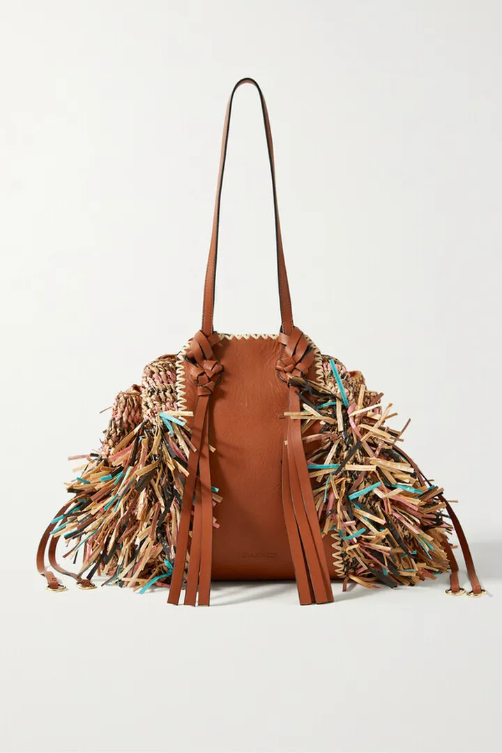 Ulla Johnson - Daphne Raffia And Leather Tote - Brown