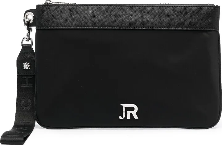 Logo-Plaque Clutch Bag