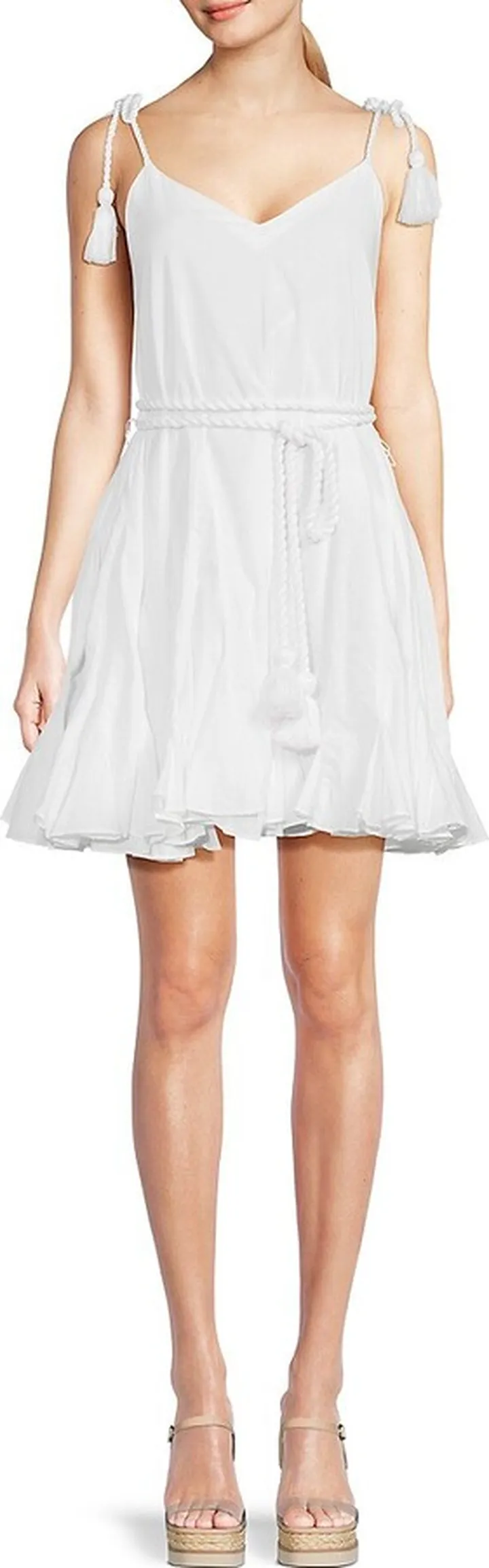 Casey Belted Tassel Mini Dress