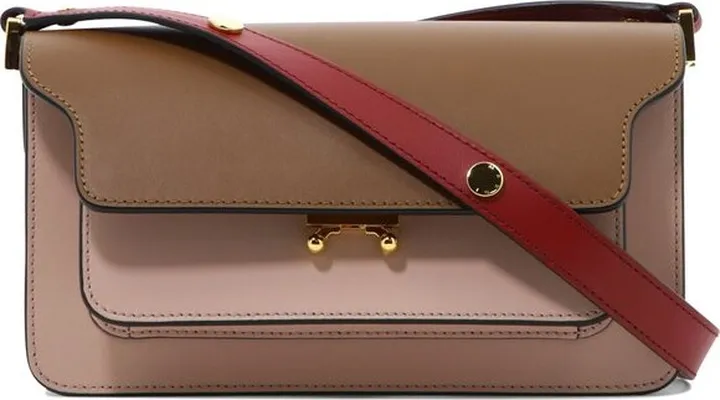Marni Color Blocked Strapped Shoulder Bag