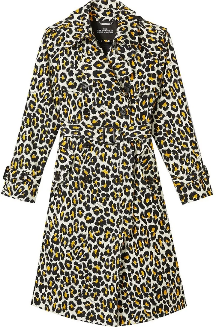 Leopard-Print Trench Coat