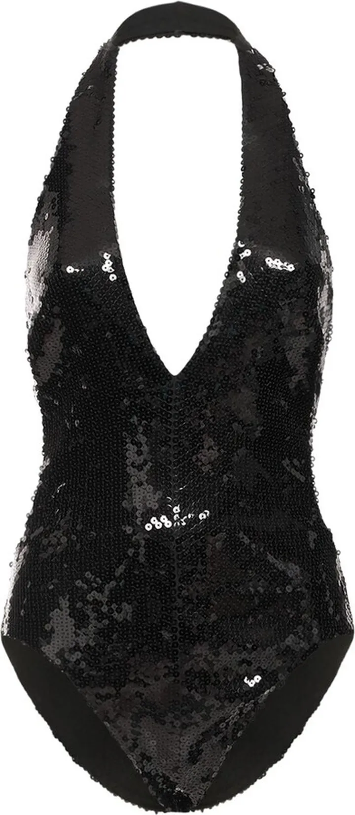Sequined halter neck bodysuit
