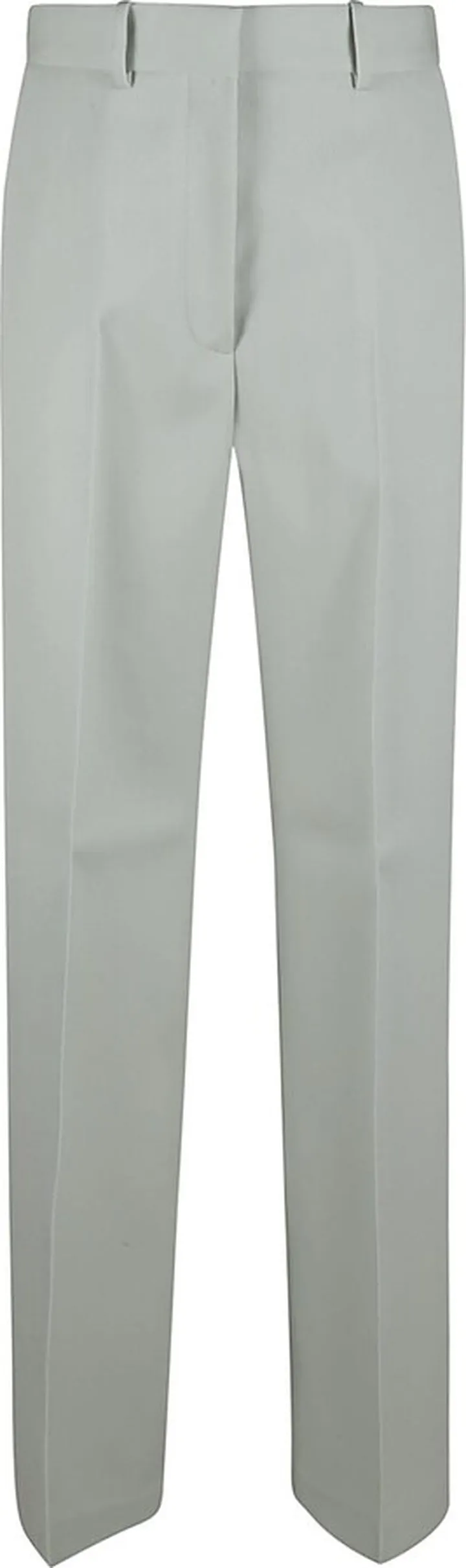 Straight Leg Plain Trousers