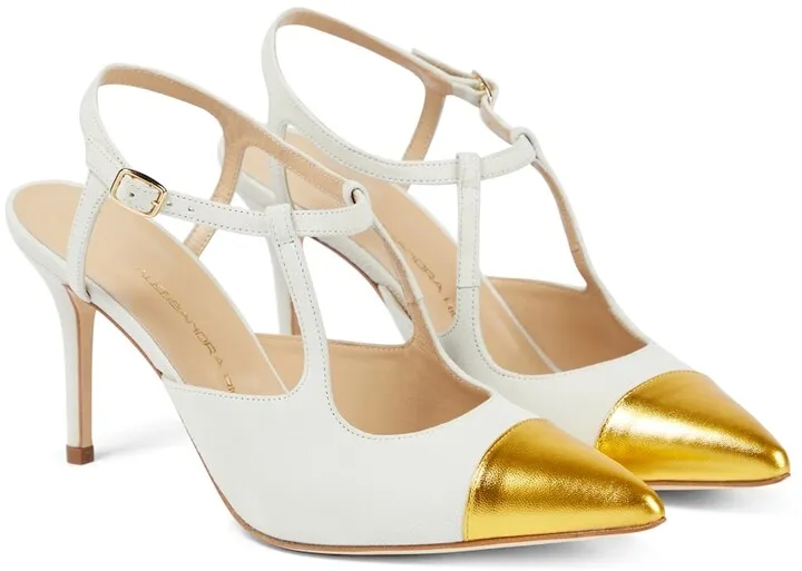 Leather pumps