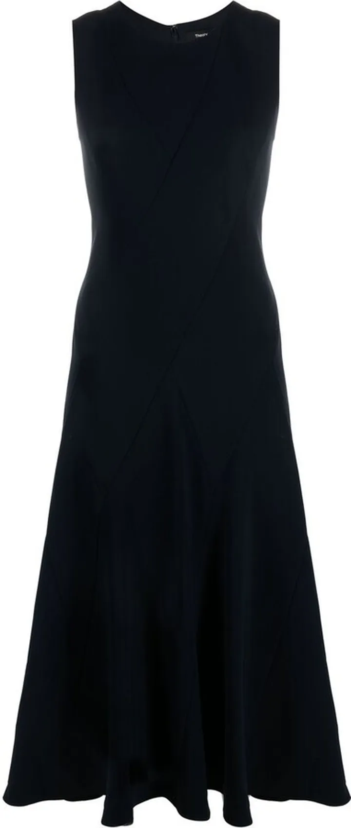 Round-Neck Midi Dress