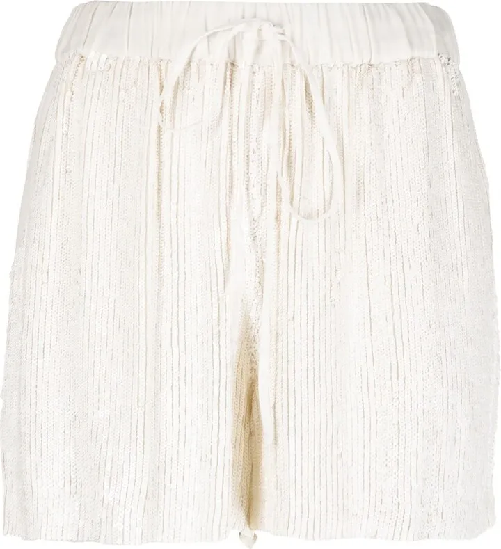 PAROSH- Sequined Shorts