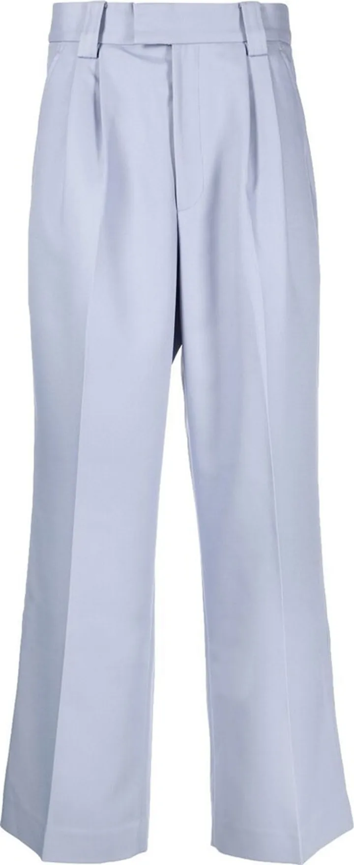 Pleat-Detail Wide-Leg Trousers