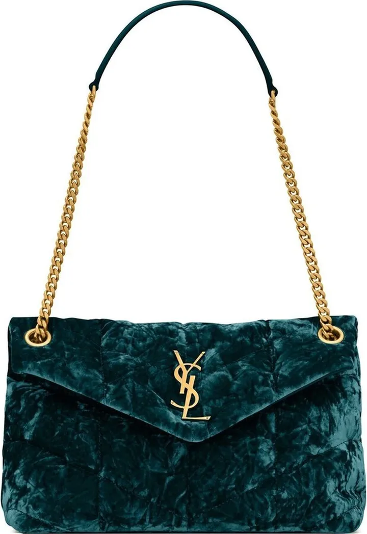 small Puffer velvet shoulder bag