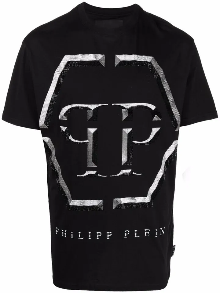 embellished-logo T-shirt