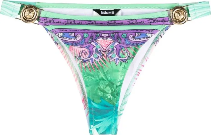 Graphic-Print Bikini Bottom