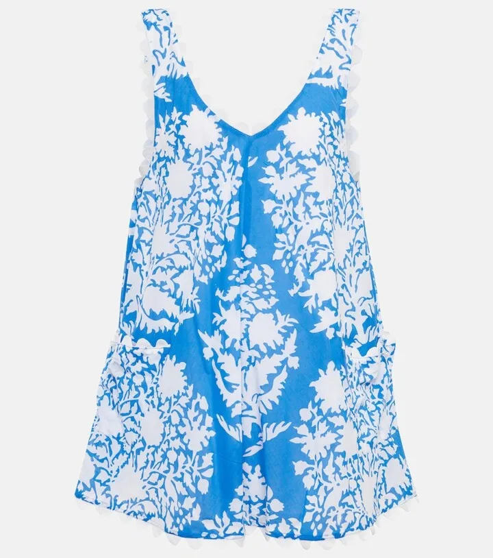 Floral cotton minidress