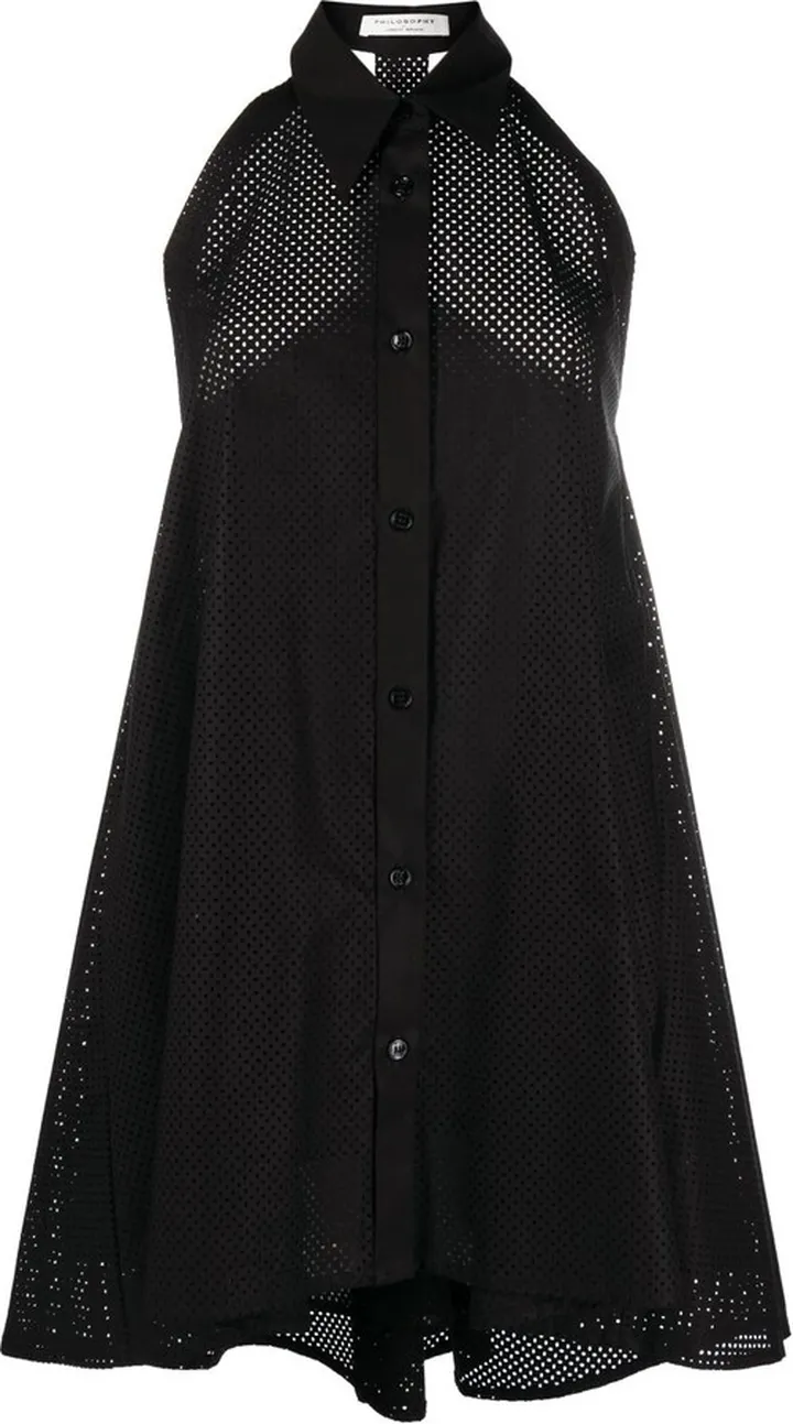 Sleeveless Shirt Minidress