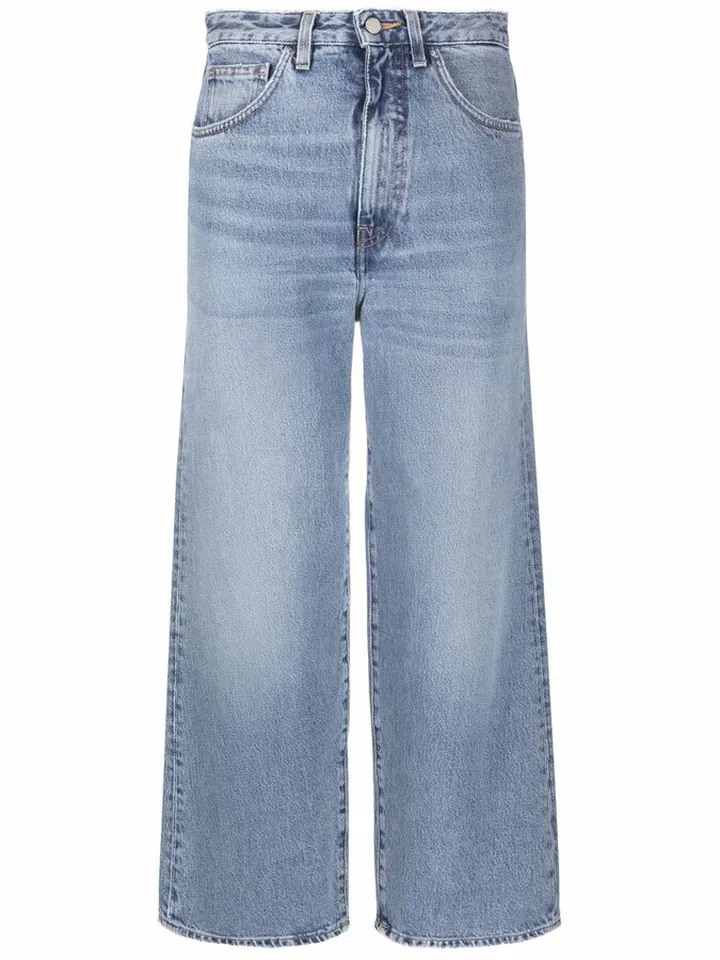 High-Waisted Wide-Leg Jeans