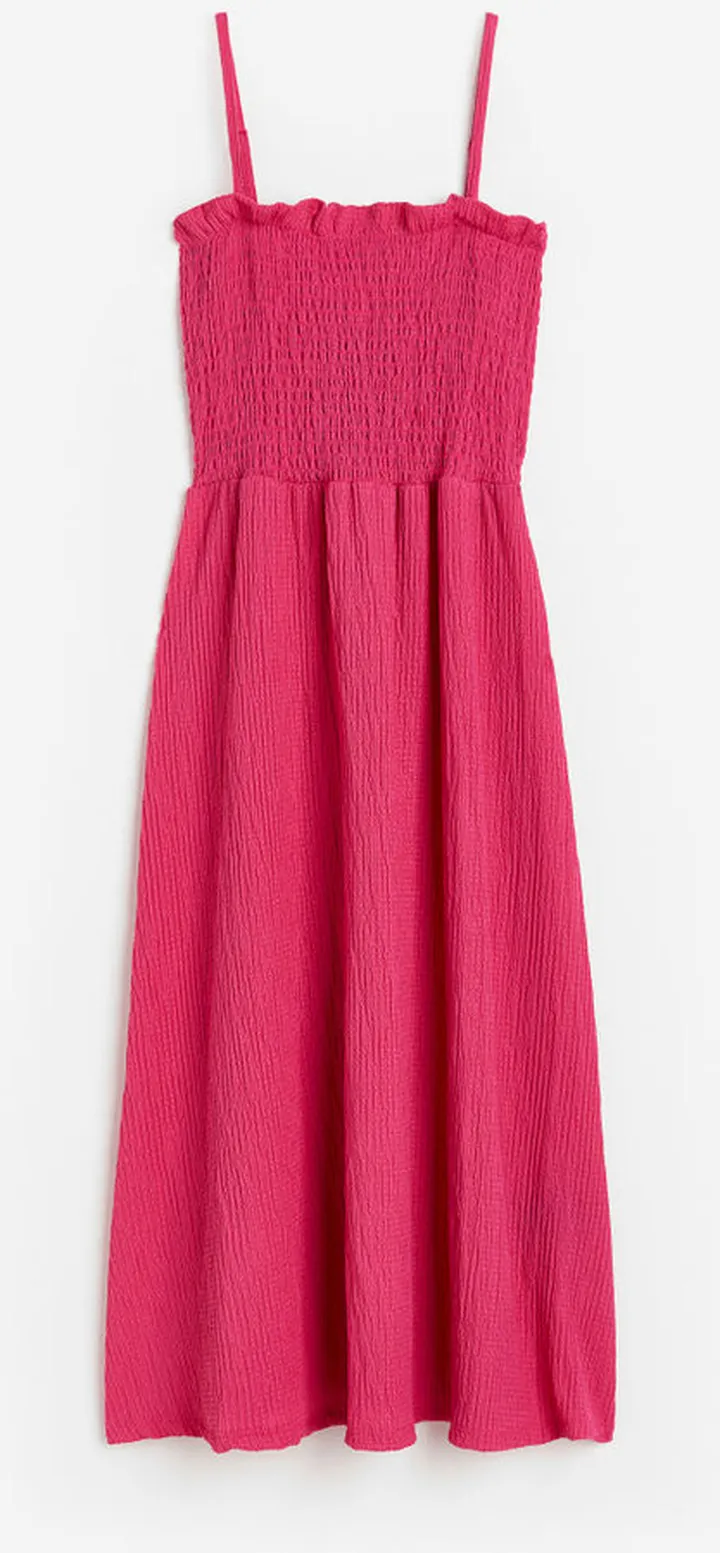 Smocked-bodice Dress