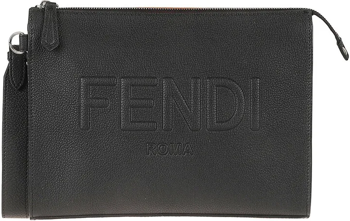 Logo Embossed Clutch