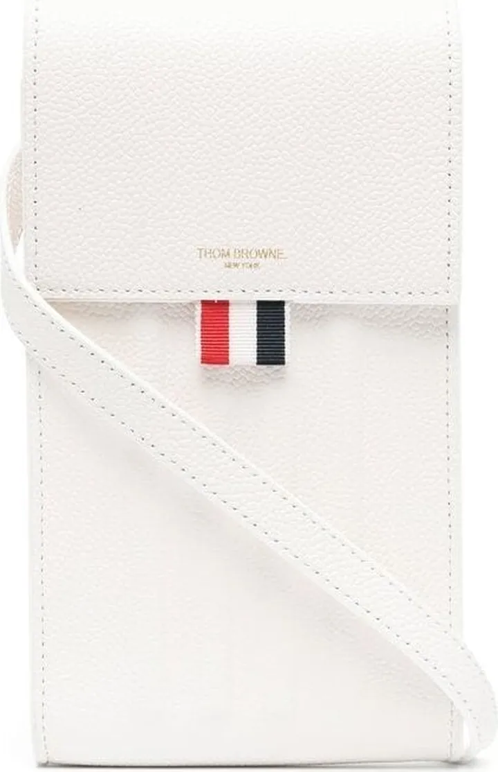 Logo-Stamp Crossbody Phone Holder