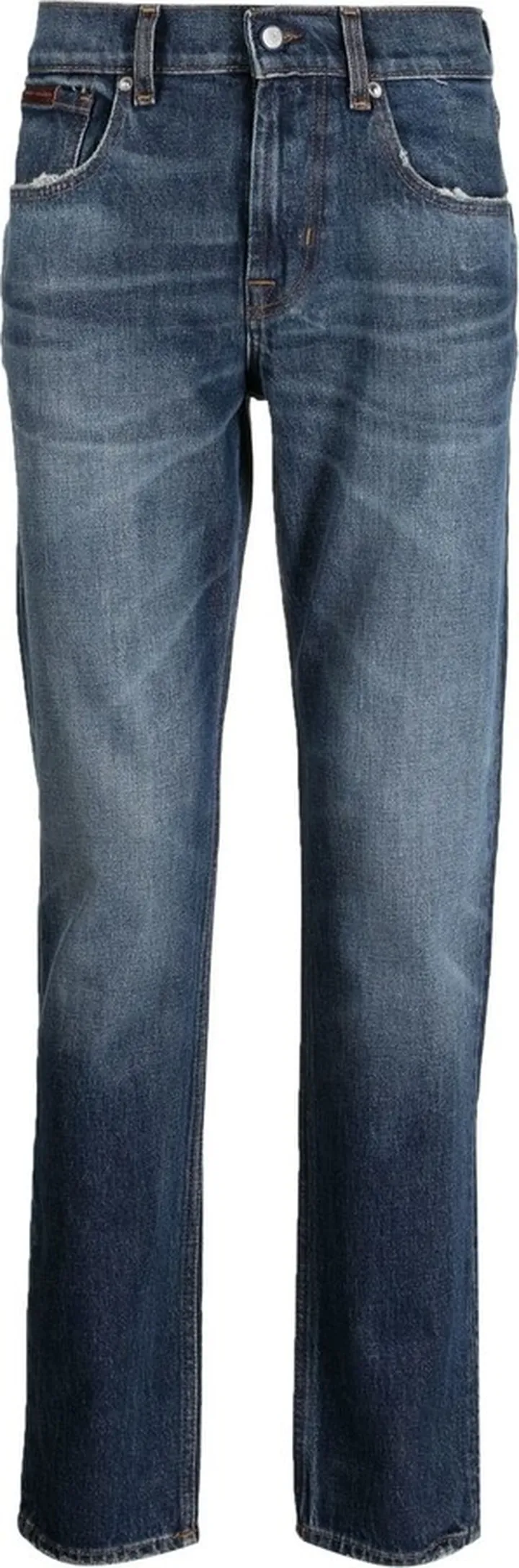 Tapered Denim Trousers