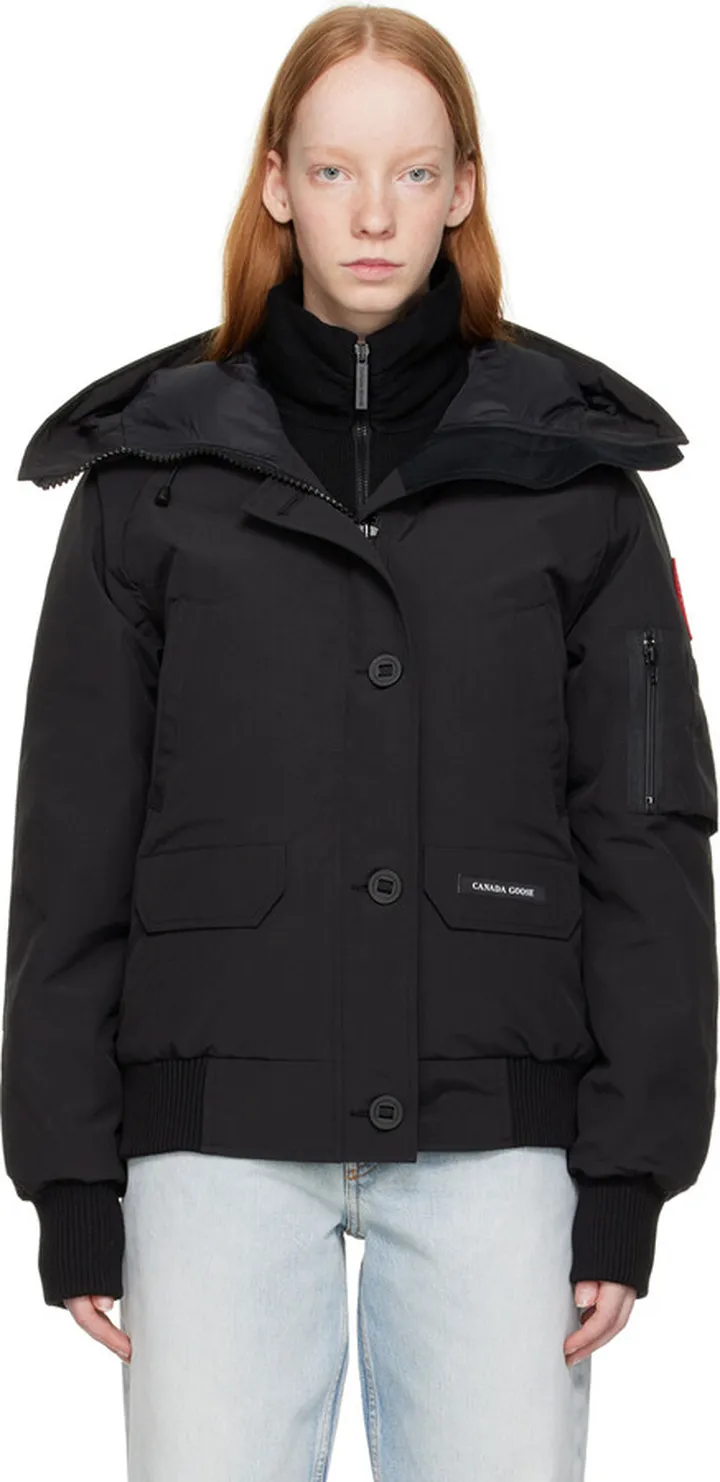 Canada Goose Black Chilliwack Bomber Down Jacket