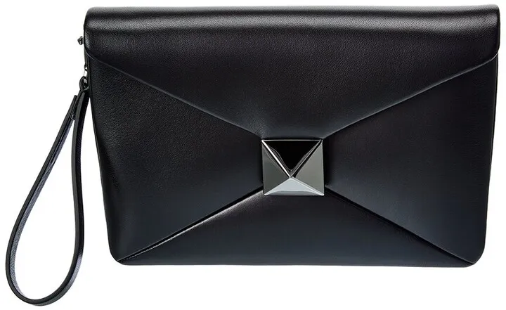 Valentino One Stud Leather Pouch