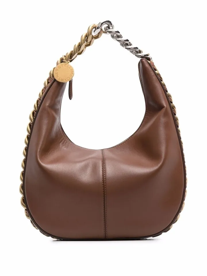 Chunky-Chain Detail Tote Bag