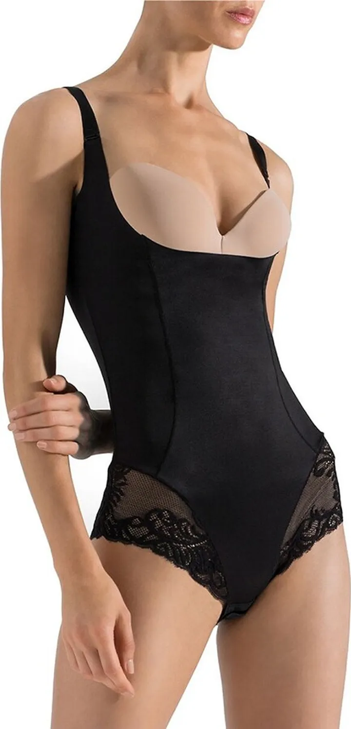 Feathers Essential Open-Bust Bodysuit