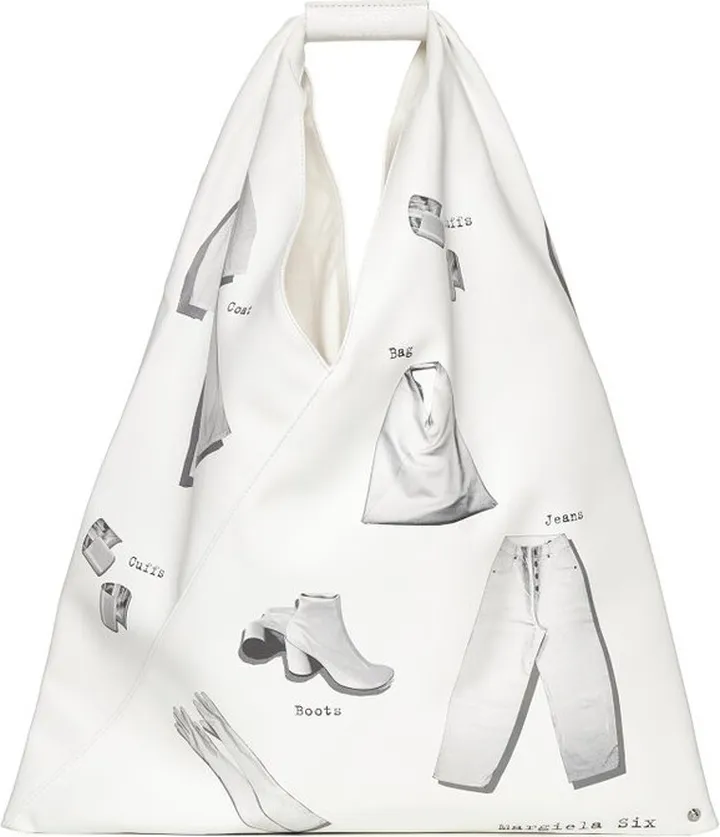 MM6 Maison Margiela Allover Graphic Printed Tote Bag