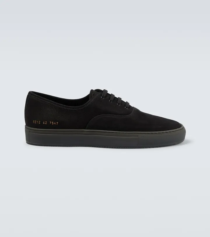 Four Hole suede sneakers