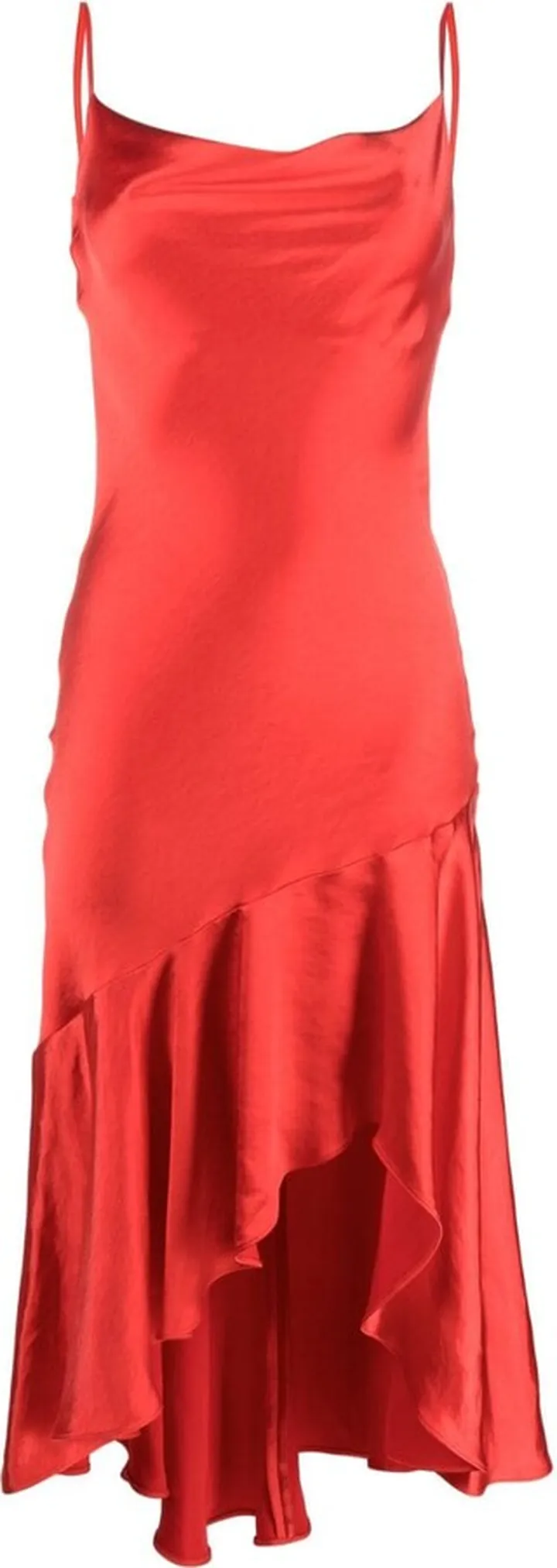 High-Low Satin Dress