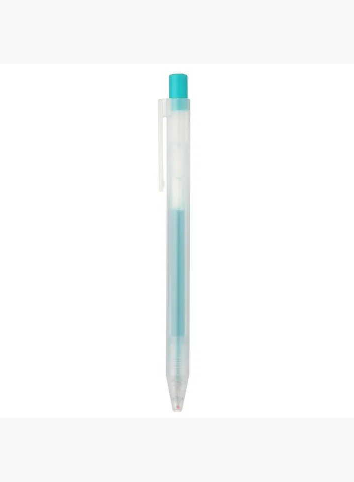 Gel Ink Knock Type Ballpoint Pen, 0.5 mm, Asagi