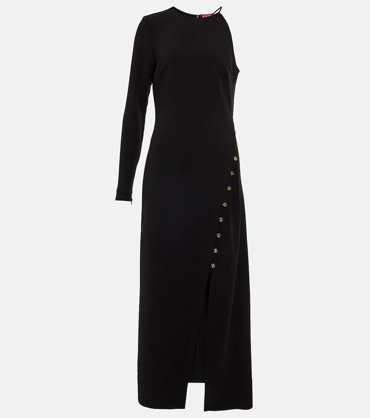 Zhuri asymmetric crepe top