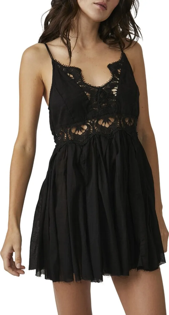 Ilektra Lace Inset Cotton Chemise