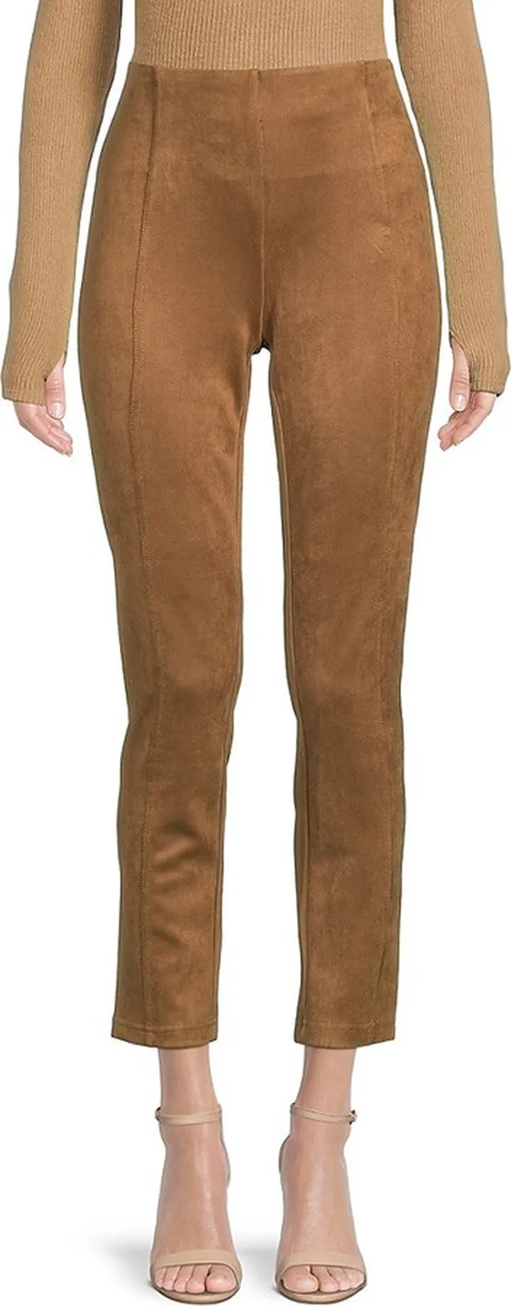 Faux Suede Skinny Pants