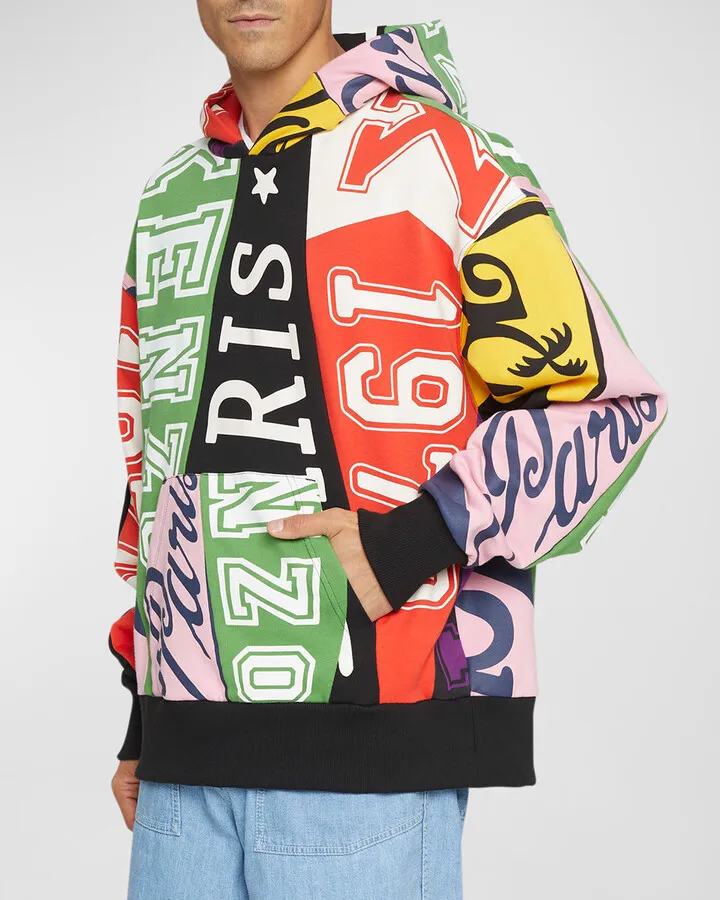 Men's Logo Flags Oversized Hoodie