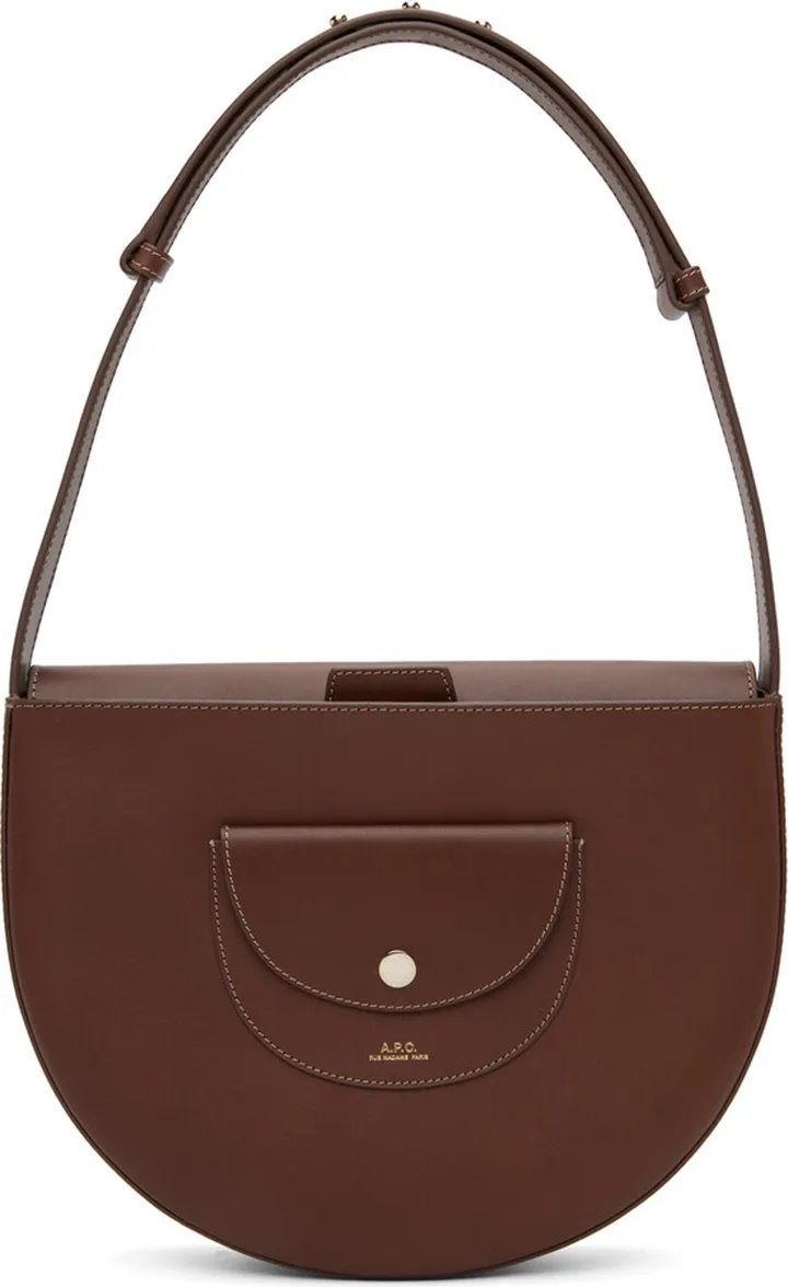 A.P.C. Tan 'Le Pocket' Shoulder Bag