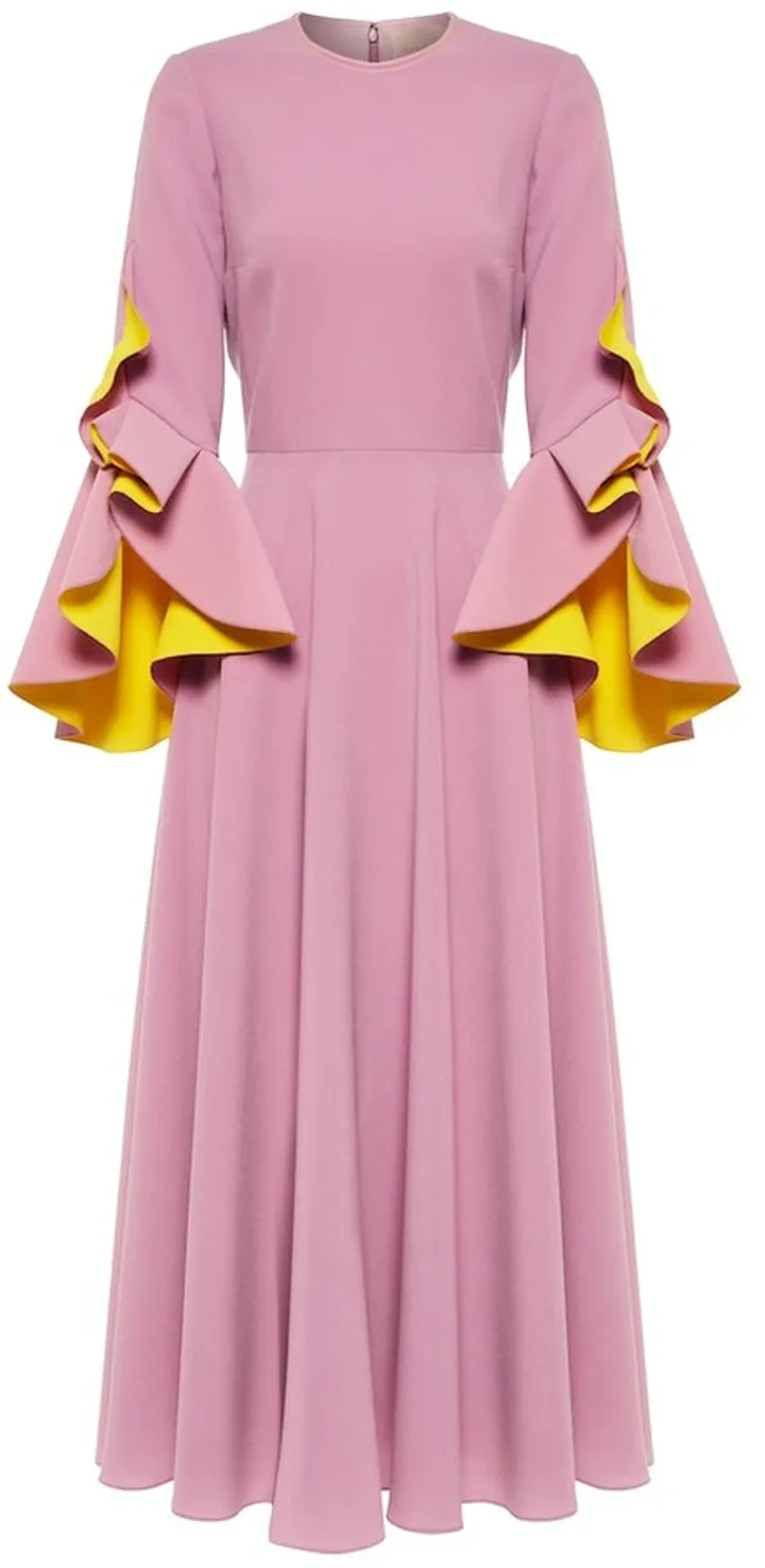 Caden crepe midi dress