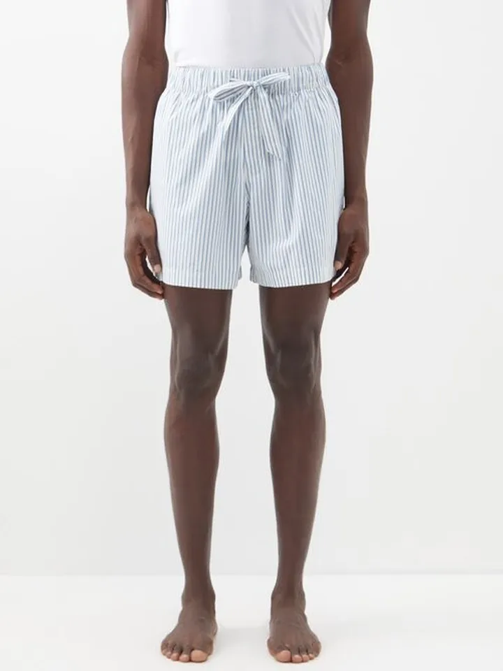 Striped Organic-cotton Pyjama Shorts