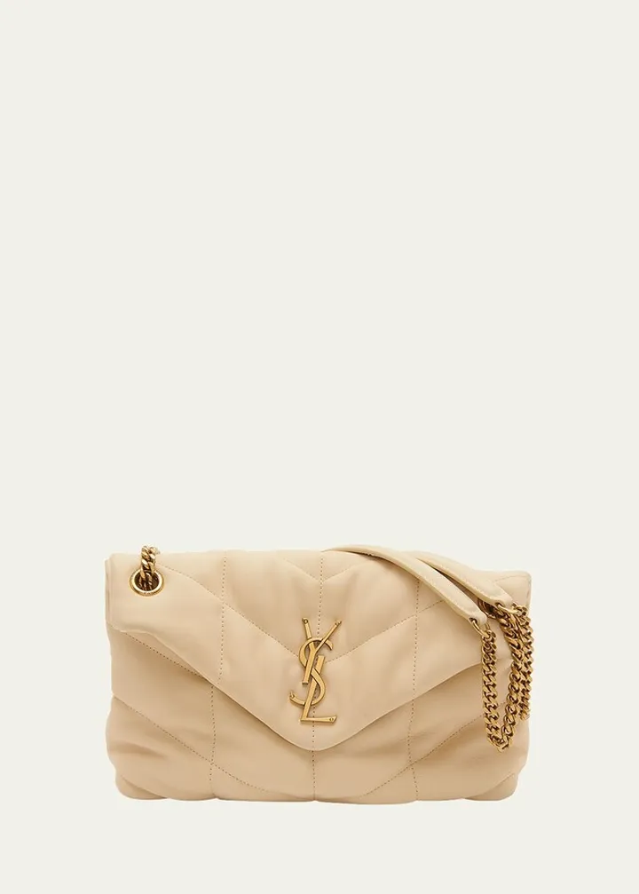 Loulou Small Nubuck Leather Flap-Top Shoulder Bag