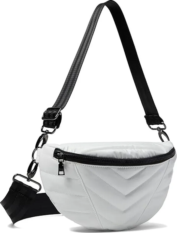 THINK ROYLN Little Runaway - Small (White Patent) Handbags