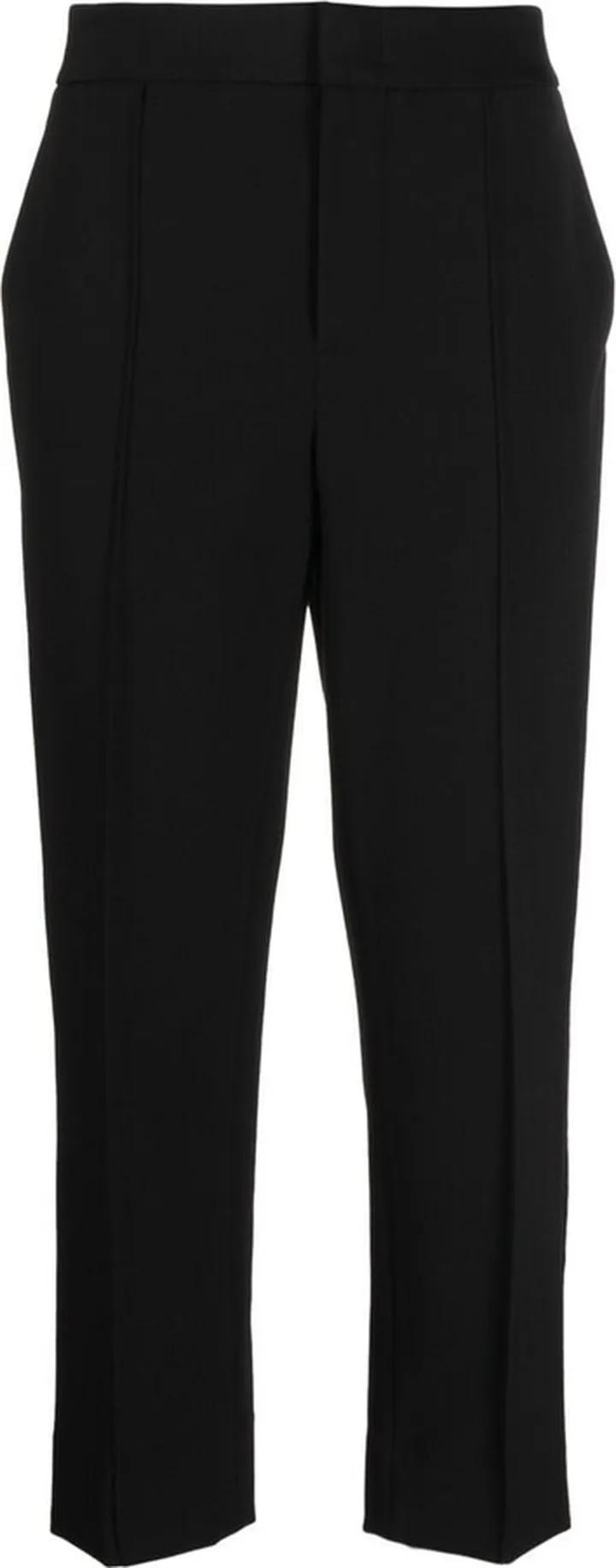 Cropped Straight-Leg Trousers