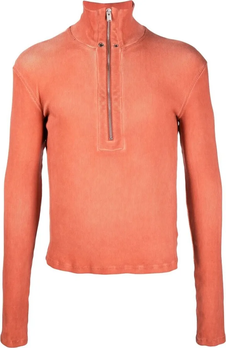 High-Neck Zipped Jumper