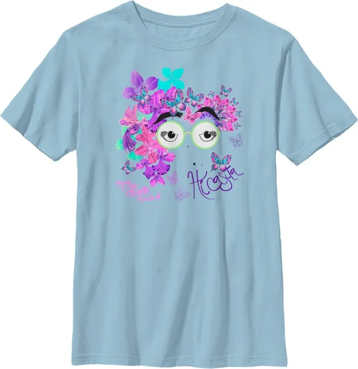 Boy's Encanto Hi Casita By Sebas Pakui T-Shirt - Light Blue - X Large