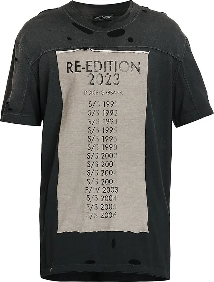 Re-Edition Graphic Distressed T-Shirt