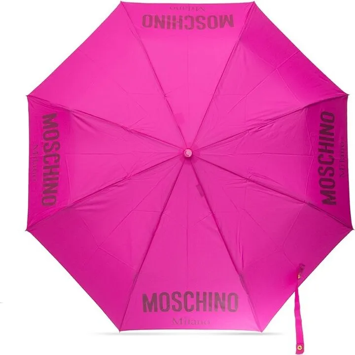 Moschino Logo-Printed Compact Umbrella