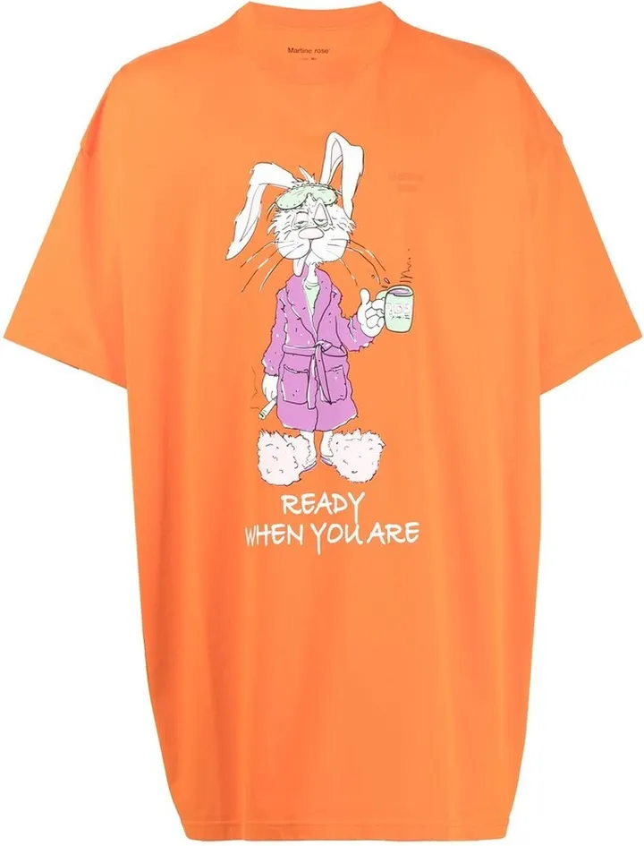 Bunny graphic-print T-shirt