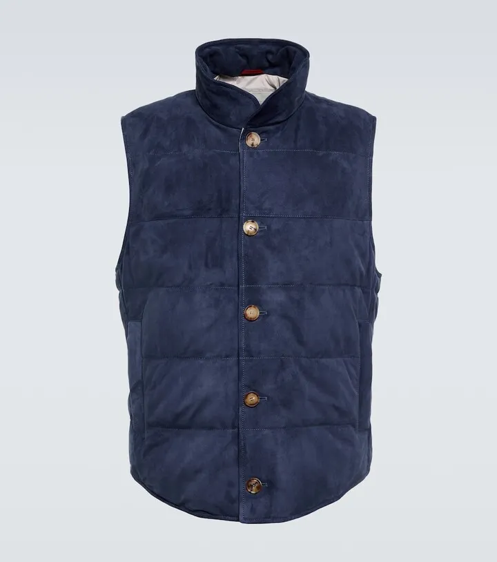 Suede vest