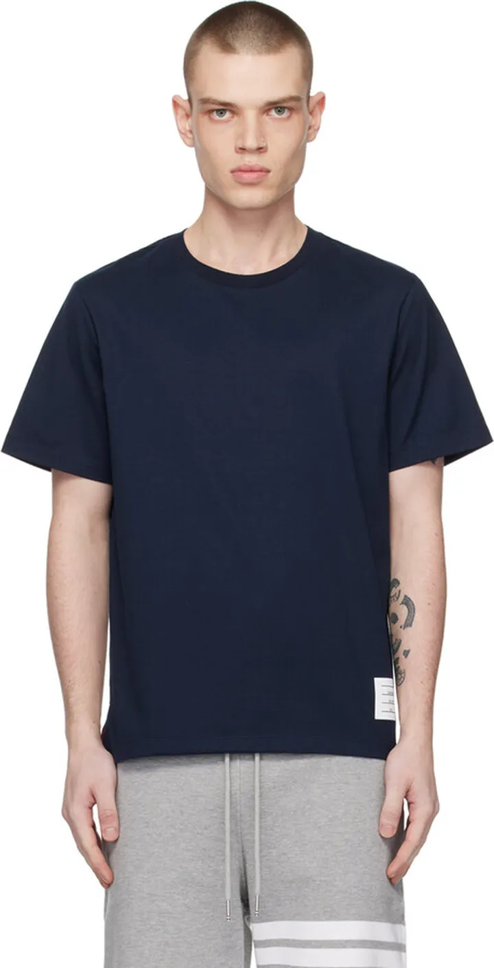 Thom Browne Navy Tennis-Tail T-Shirt