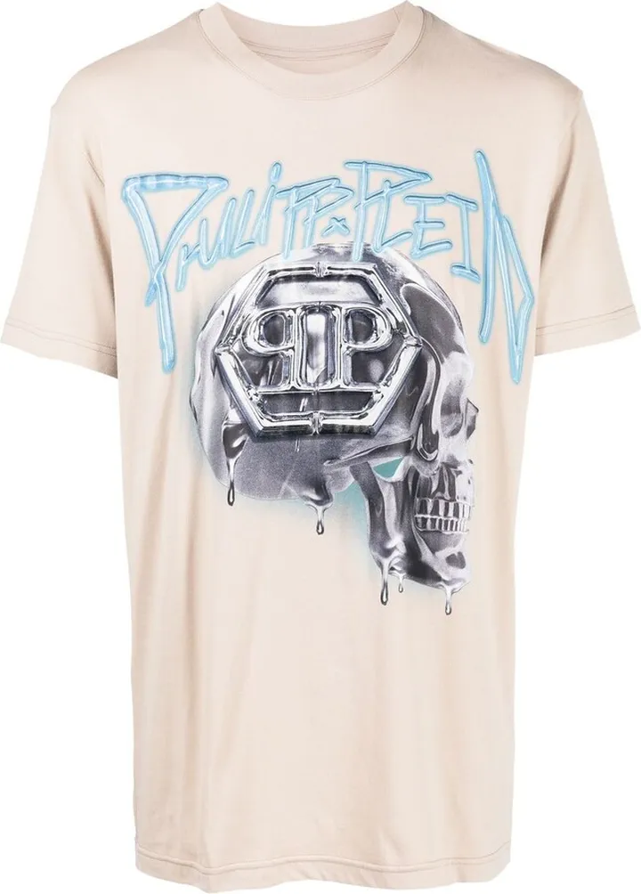 skull-print short-sleeve T-shirt