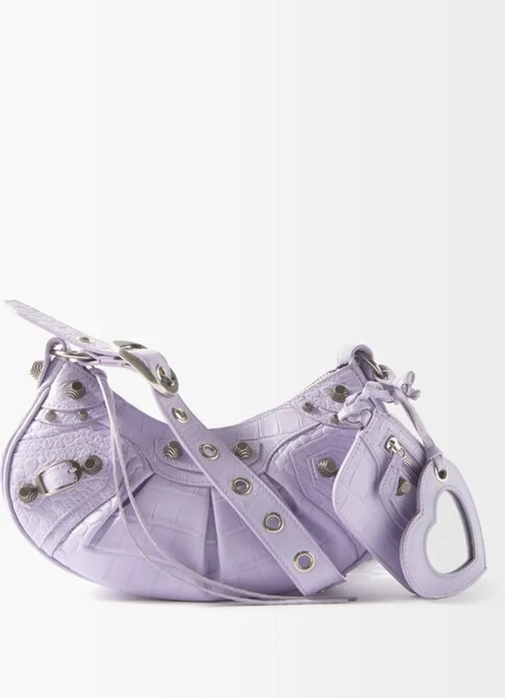 Cagole Xs Croc-effect Leather Shoulder Bag