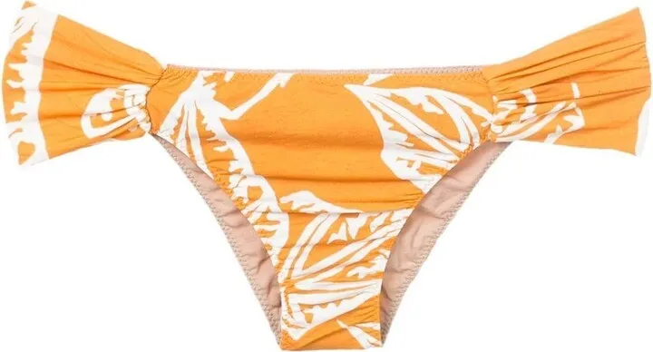 Leaf-Print Bikini-Bottoms